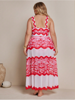 luxury-intero-red-white-con-gonna-taglia-4xl