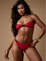 bikini-missguided-red-premium-con-borchie-dorate-taglia-xs