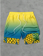 uomo-pantaloncino-pineapple-con-sottopantaloncino-taglia-xs