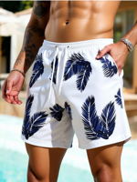 uomo-pantaloncino-white-blu-plume-taglia-l