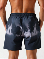 uomo-pantaloncino-nero-e-grigio-con-palme-taglia-l