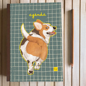 agenda-cane-corgi-sfondo-quadretti