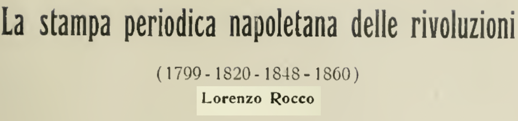 L’omaggio a Emmanuele Rocco e il breve cenno autobiografico dell'autore, Lorenzo Rocco