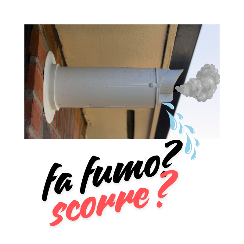 La canna fumaria scarico fumi perde acqua e produce fumo bianco ?