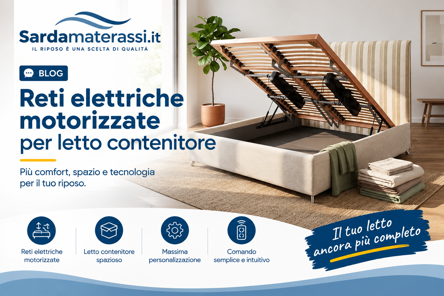 Inserire una rete elettrica nel proprio letto contenitore Inserire una rete elettrica nel proprio letto contenitore