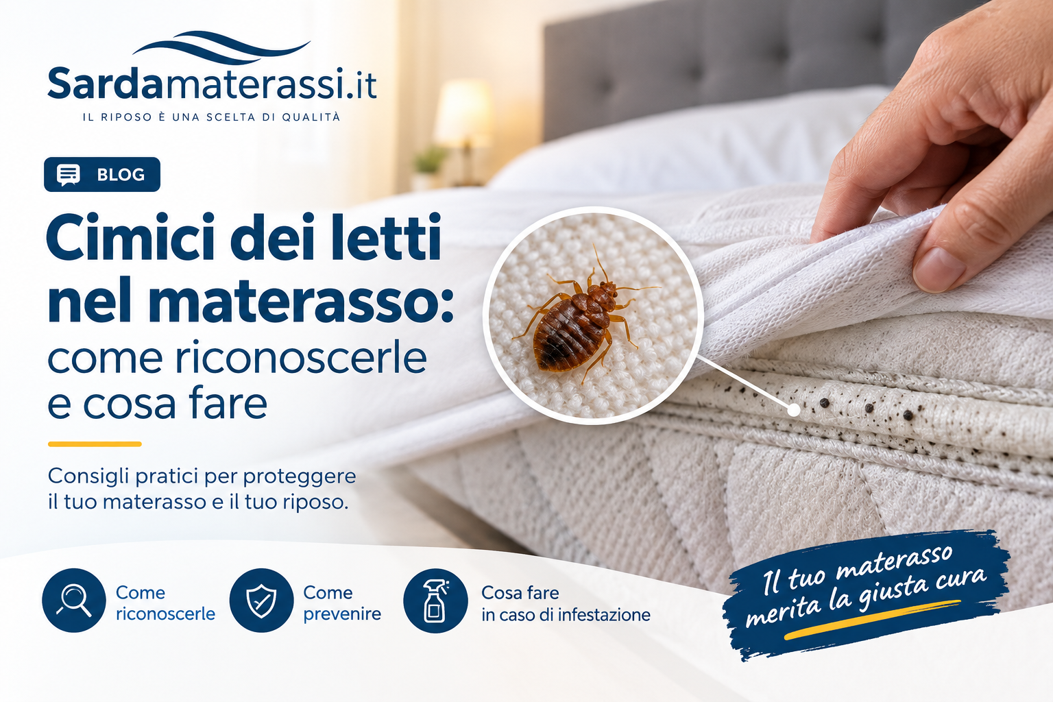 Cimici nel materasso: come riconoscerle e cosa fare Cimici nel materasso: come riconoscerle e cosa fare