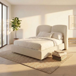letto-matrimoniale-contenitore-boucle-cozy-wingback-con-rete-ortopedica