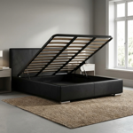 letto-contenitore-matrimoniale-similpelle-nero-designe-minimal-rete-ortopedica