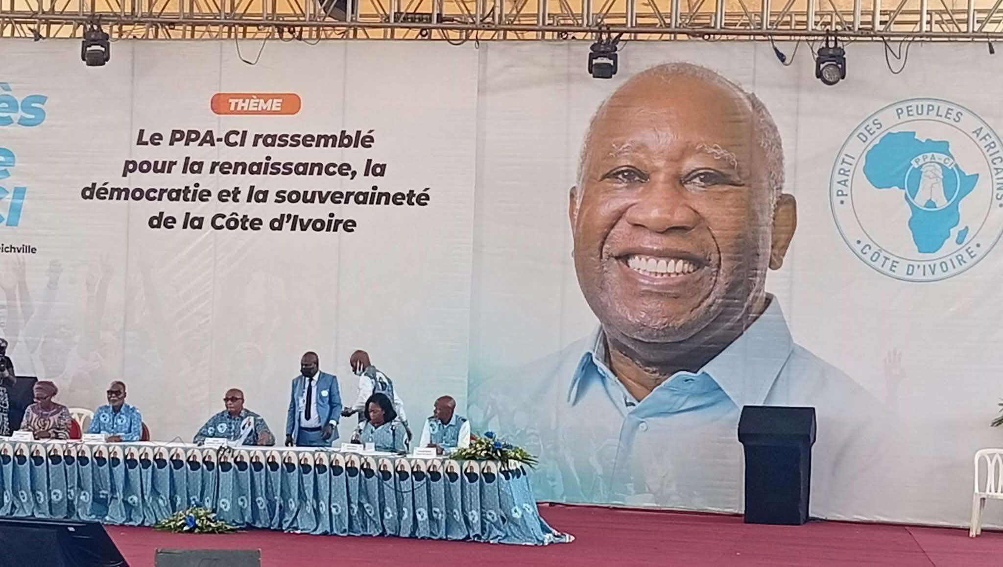 PPA-CI : Laurent Gbagbo élu président par acclamation, Ahoua Don Mello définitivement radié