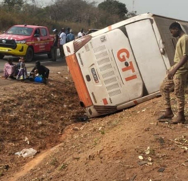 NIAKARAMANDOUGOU : UN ACCIDENT DE CIRCULATION FAIT 48 BLESSES A KANAWOLO