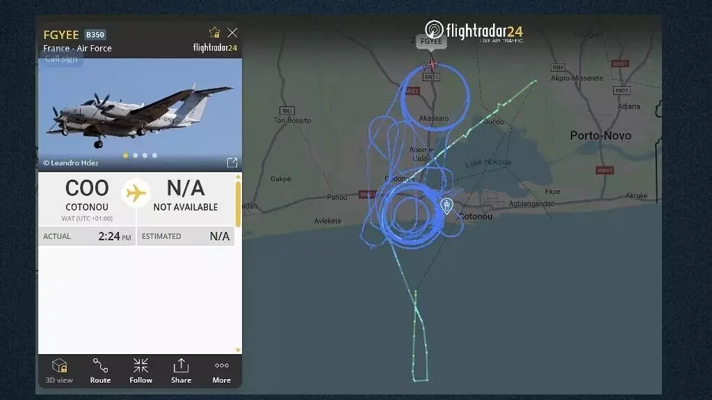 B&eacute;nin : les forces fran&ccedil;aises sp&eacute;ciales venues de la base de Port-Bou&euml;t &agrave; Abidjan sont intervenues pour d&eacute;jouer le coup d&rsquo;&Eacute;tat