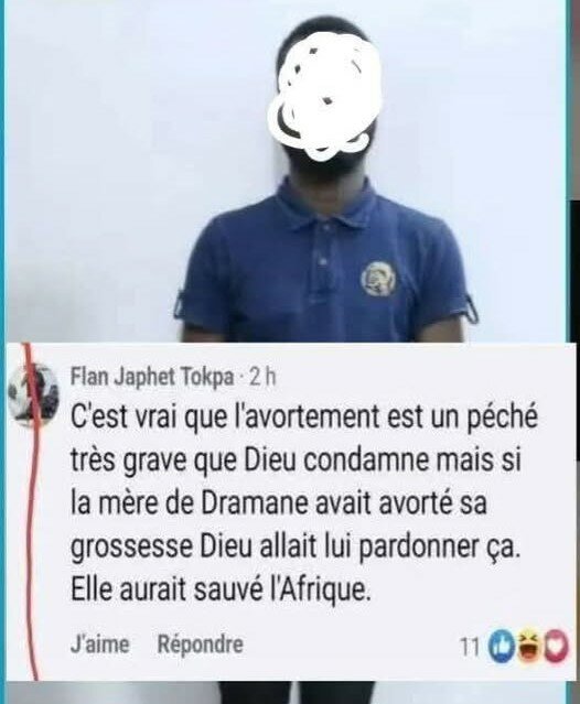 C&ocirc;te d'Ivoire : l'infirmier qui a insult&eacute; le Pr&eacute;sident Ouattara sur Facebook a &eacute;t&eacute; arr&ecirc;t&eacute; et d&eacute;f&eacute;r&eacute;.