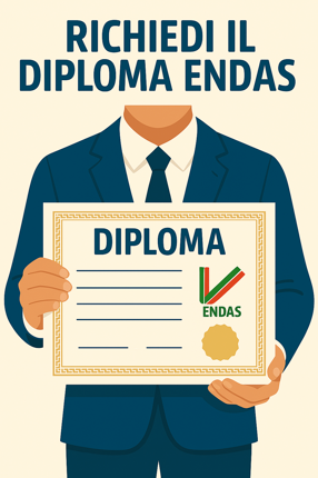 crea un'immagine che rappresenti il concetto di richiedi il diploma endas