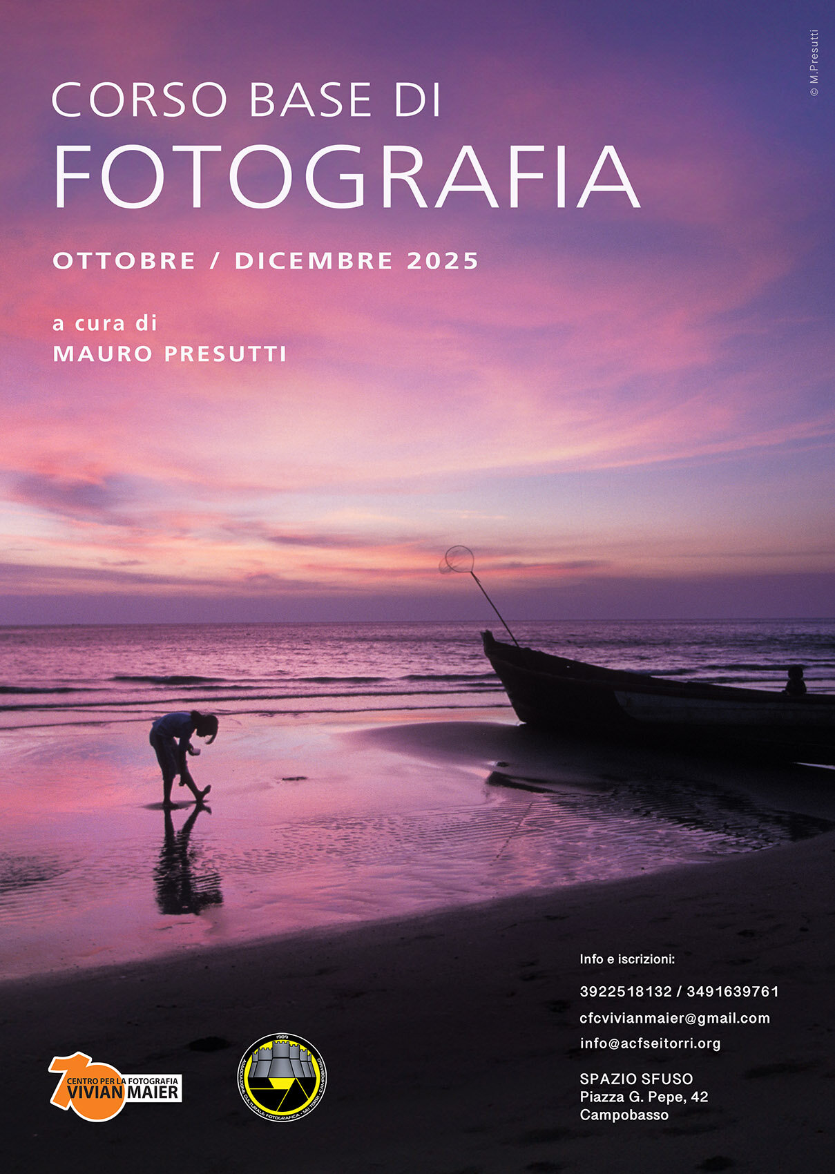 Corso base di fotografia a Campobasso con il fotografo professionista Mauro Presutti