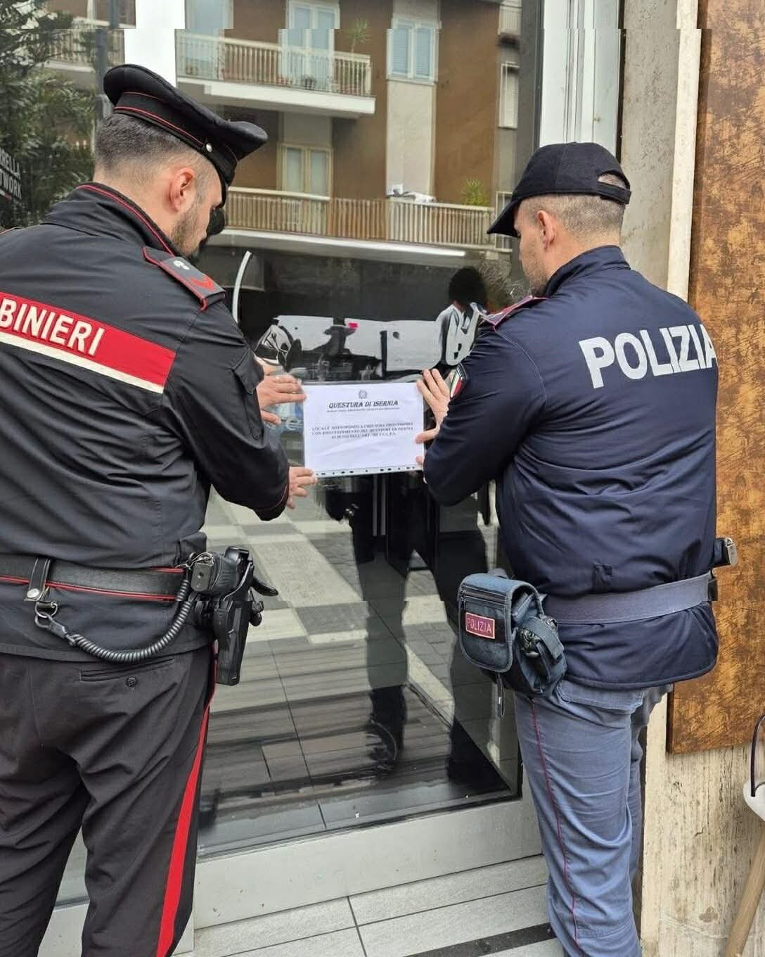 🚔 Disordini e aggressioni: il Questore sospende la licenza di un noto locale di Venafro