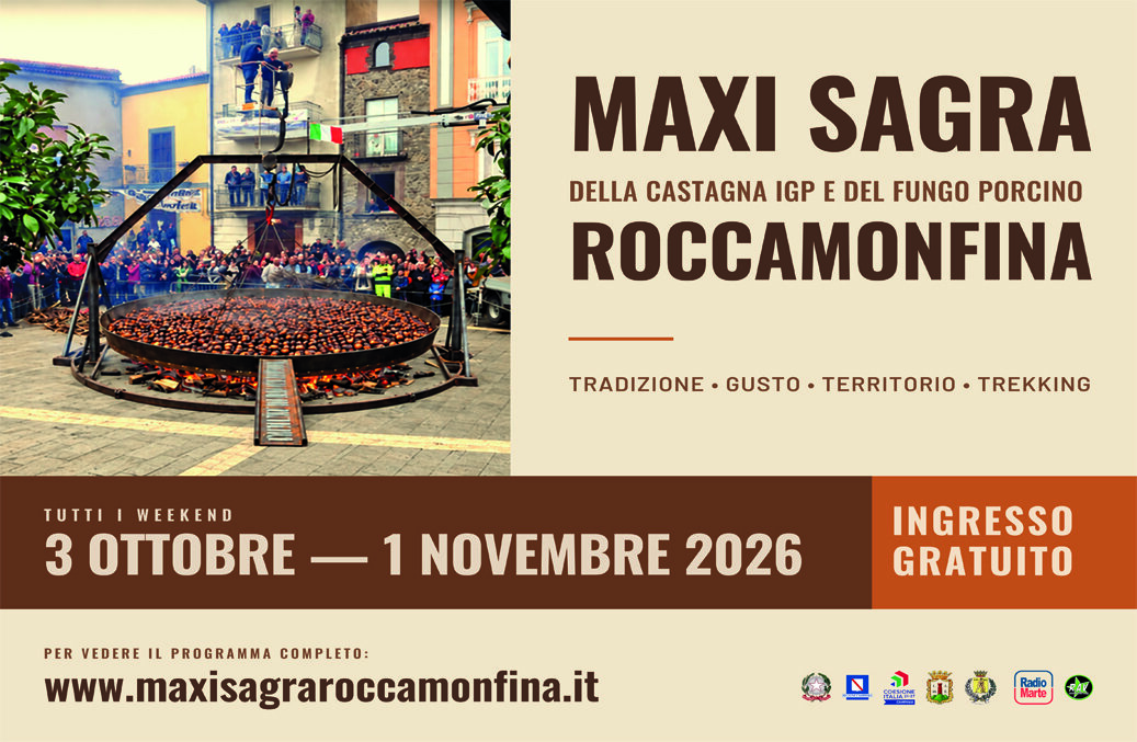 Maxi Sagra della Castagna a Roccamonfina: Sapori, Tradizione e Musica per Tutto l'Autunno