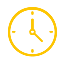 icona gialla orologio
