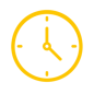 icona gialla orologio