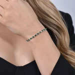 bracciale-tennis-donna-luca-barra-acciaio-cristalli-verdi-e-bianchi-3mm-bk2633