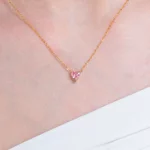 collana-donna-luca-barra-cuore-cristallo-rosa-acciaio-ip-gold-ck2096