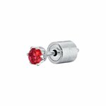 monorecchino-donna-luca-barra-acciaio-cristallo-fucsia-3mm-ok1160