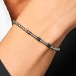 bracciale-uomo-luca-barra-acciaio-elementi-ematite-nera-4mm-ba1923