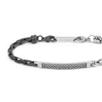 bracciale-uomo-marlu-blackout-titanium-catena-squadrata-e-mesh-30br0032