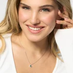 collana-donna-luca-barra-acciaio-elemento-zirconi-verdi-e-bianchi-ck2227