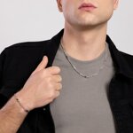 bracciale-con-catena-rolo-e-inserti-neri-modernista-mabina