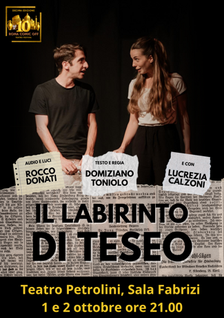 locandina per comic off_il labirinto di teseo