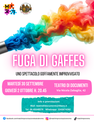 locandina fuga di gaffes