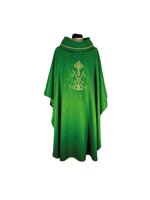 casula-verde-in-tessuto-fiammato-ricamo-croce-spighe-ref-02cla3203