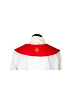 stola-rossa-con-ricamo-jhs-e-calice-ref-02sla1302