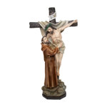 statua-san-francesco-dassisi-e-gesu-alla-croce-29-cm-in-resina-ref-05sta0314202
