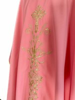 casula-rosa-in-poliestere-con-ricamo-oro-croce-fiori-spighe-ref-02cla3807