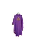 casula-viola-in-poliestere-damascato-ricamo-oro-jhs-ref-02cla0104