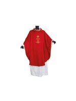 casula-rosso-in-tessuto-fiammato-ricamo-croce-spighe-ref-02cla3202