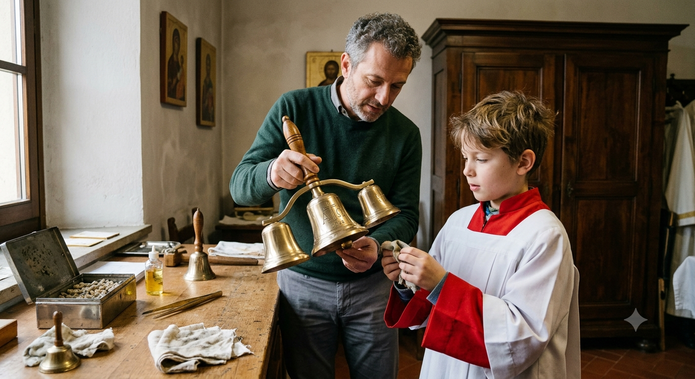 Anatomia Teologica e Guida al Restauro del Campanello da Messa (Codetta Liturgica)