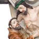 statua-san-francesco-dassisi-e-gesu-alla-croce-29-cm-in-resina-ref-05sta0314202