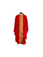 casula-rossa-in-tessuto-fiammato-con-stolone-e-ricamo-floreale-ref-02cla4002