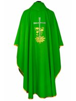 casula-verde-in-poliestere-croce-foglie-spighe-ref-02cla0903