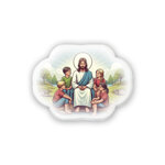 magnete-sagomato-di-prima-comunione-con-gesu-e-i-fanciulli-confezione-da-10-pezzi-novita-2026-ref-01852058