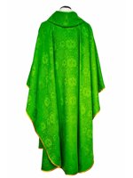 casula-verde-in-poliestere-damascato-ref-02cla09003