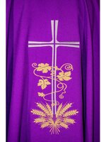 casula-viola-in-poliestere-croce-foglie-spighe-ref-02cla0904