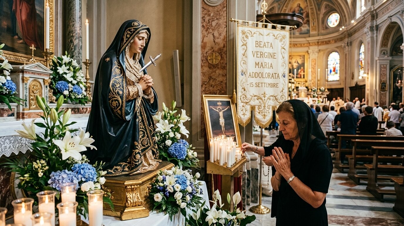 15 Settembre, Beata Vergine Maria Addolorata: Il Significato dei Sette Dolori e la Suadente Bellezza della Devozione