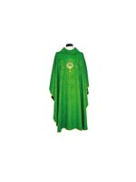 casula-verde-in-poliestere-damascato-ricamo-oro-jhs-e-calice-ref-02cla1403