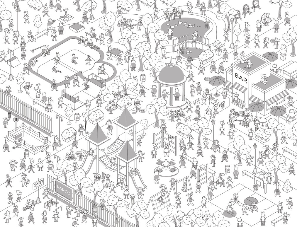 cerca-trova-illustrazione-parco cerca-trova-illustrazione-parco