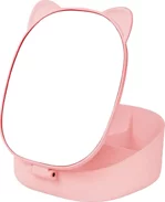 specchio-gatto-da-trucco-pieghevole-con-contenitore-rosa