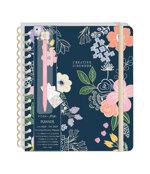 agenda-spiralata-large-posh-pop-18-mesi-settimanale-floreale-navy-con-penna