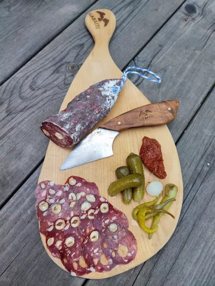Wild venison, Wild deer, Wild boar, terrines, sausages, saucisson, cured meat, cold meat